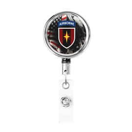 Proud 44th Medical Brigade Vietnam Veteran Secure Your Style with The Durable Metal Badge Holder