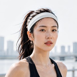 커벨 스포츠 헤어밴드 땀흡수 잘되는 러닝 헤어밴드 Kovel Sports Hair Band - Absorbent Running Hair Band