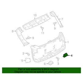 Genuine Nissan Parts - Handle-Pull, Back Door (90940-1LA0B)