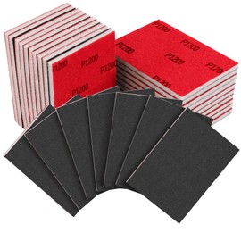 Necosthua 180-3000 Grit Sanding Sponge，Ultra Fine Sanding Sponges Pads，Soft Foam Hand Sanding Block Dry Wet Sandpaper Blocks for Model Drywall Metal Wood Furniture Polishing (1200 Grit 20PCS)