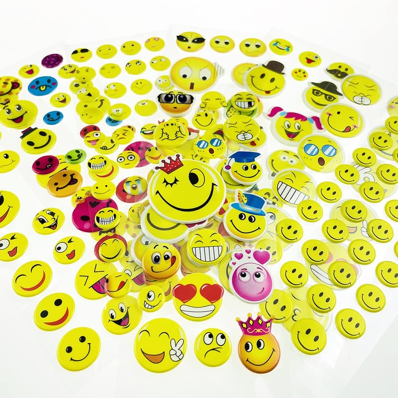 SIX VANKA 3D Puffy Stickers for Kids, 8 Different Sheets