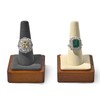 Papten Single Finger Ring Display Stand Wooden Ring Holder Jewelry