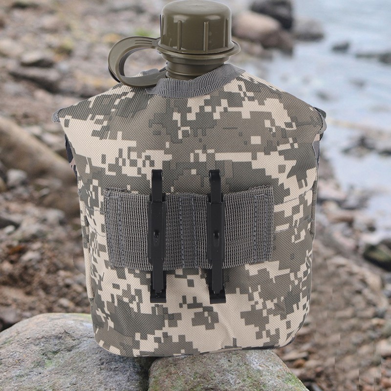 Outdoor Camouflage Bag Army Green Kettle Water Bottle with Aluminum