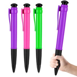 lyforx Jumbo Pens 11.3'' For Birthday Party Favors, Funny Party Favors Huge pens, Giant Pens Gag Gifts 3pcs Purle Green Pink