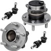 Detroit Axle - Rear 4pc Wheel Bearing Hubs Kit for