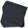 Creative Converting 3-Ply Paper Beverage Napkins, Black Velvet Color, 50