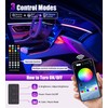 KENANEK 55.12inch Acrylic LED Lights for Car–6 Dreamcolor Interior Car