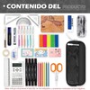 KTMOUW Estuche para Lapices Gran Capacidad con 3 Compartimentos con