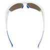 OPTIC EDGE Freelance Sunglasses, Shiny White Frame with Ice Blue