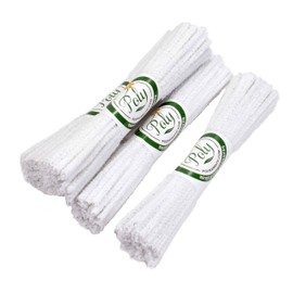 Polykarmatic 176 Count Soft Bristle Pipe Cleaners Chenille - Cotton with Steel Wire - Crafts Project - glass ceramic tobacco pipe cleaners