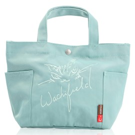 Wachifudo WTPL-01 Tote Bag, Small, Women's, Mini Tote, Cat, Dayan, Cat Pattern, Cute, Lunch Tote Bag, green