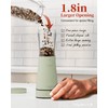 Electric Salt and Pepper Grinder Set with Storage Base, Stainless