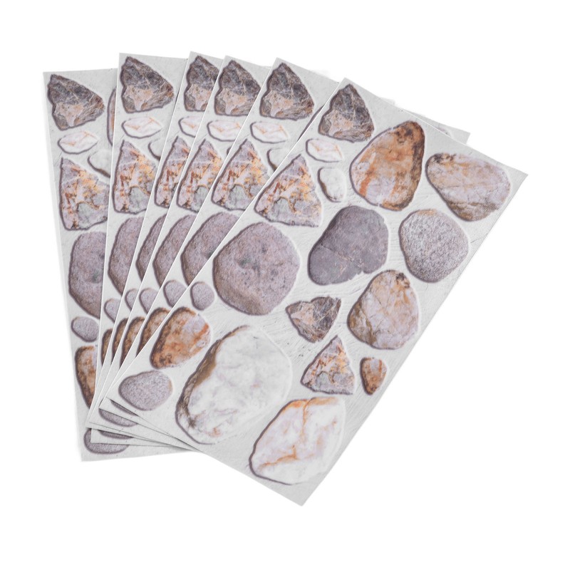 18PCS Tile Stickers Strong Reflection Water Oil Proofing Strong Layering