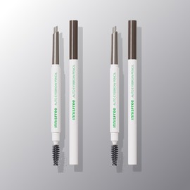 Innisfree [Double Set] innisfree Flat Eyebrow Pencil 0.3g x 2 (No. 4 Dawn Dew Ash Brown)