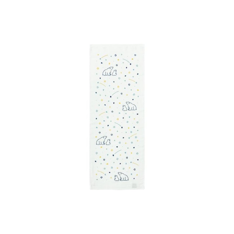 Hayashi FO207103 Face Towel, Approx. 13.4 x 35.4 inches (34