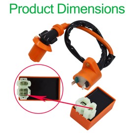 marddpair Ignition Coil CDI Box Replacement for Honda Foreman 400 TRX400FW 1997-2004 / Honda Foreman 450 1998-2004 / Honda FourTrax Foreman 400 1995-1996 38710-hm7-004