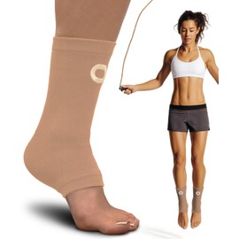 Ankle Compression Sleeve for Women & Men (Pair) – Ankle Brace for Sprain, Swelling, Achilles Tendon – Ankle Support Open Toe Plantar Fasciitis Socks for Foot Arch Support & Pain Relief