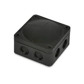 WISKA OUTDOOR JUNCTION BOX IP66 85 X 85 X 51mm BLACK