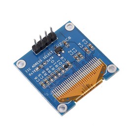 Hailege 0.96 Inch I2C IIC OLED LCD Display 128 x 64 4-Pin OLED Display Module (White)