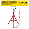 VEVOR Heavy-Duty Pipe Stand Adjustable Folding Pipe Jack Stand |