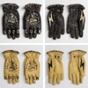 DEGNER Leather Motorcycle Gloves BK (Black) Large TG-107