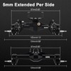 INJORA +5mm Diamond Portal Axles with Lay Down Servo Mount