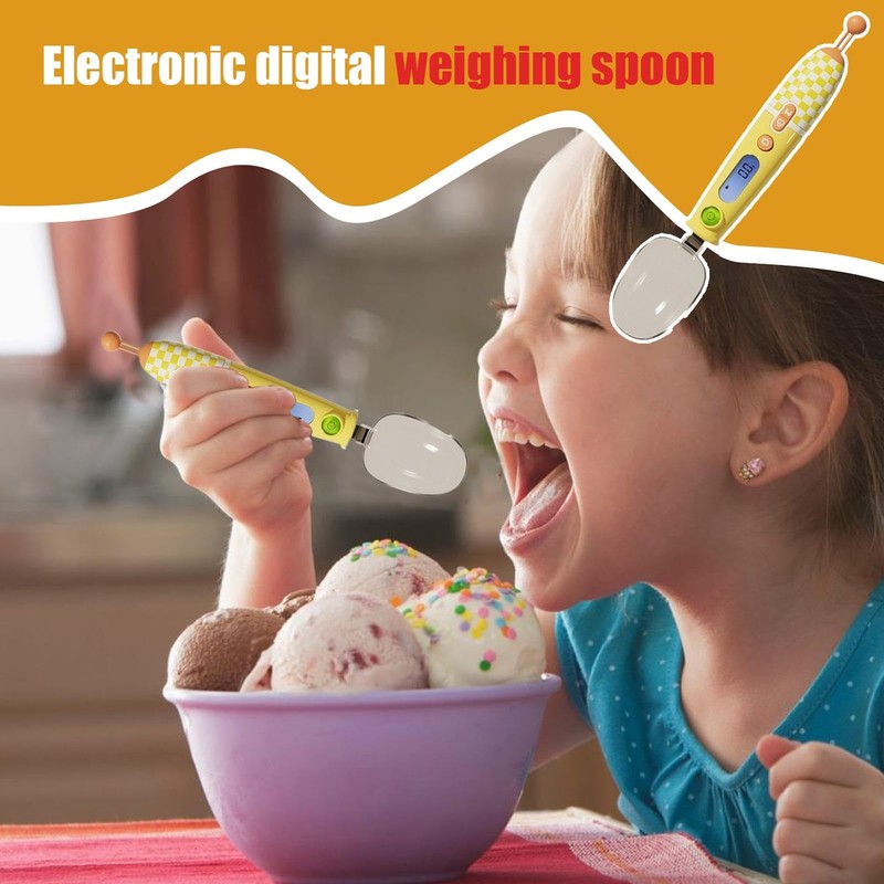 Spoon Scale - LED Screen Display Electronic Measuring Spoon,Detachable Spoon