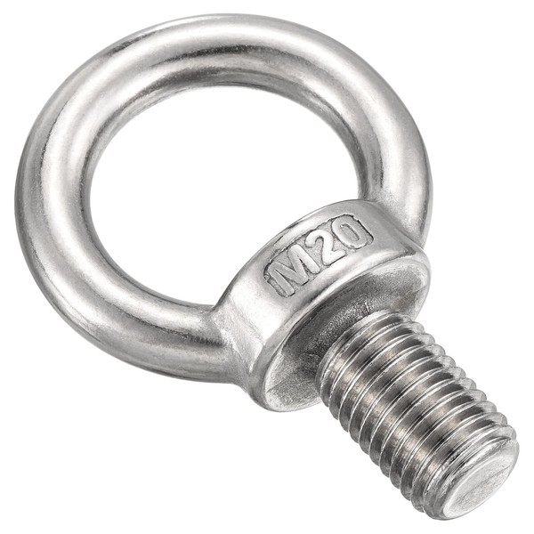 METALLIXITY Shoulder Eye Bolt (M20x32mm) 1Pcs, 304 Stainless Steel Machinery