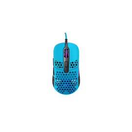Xtrfy M42 RGB, Ultralight Wired Gaming Mouse, State-of-the-art Pixart 3389 Sensor, Modular Housing (2 Sizes Included), RGB Lighting, Miami Blue Edition