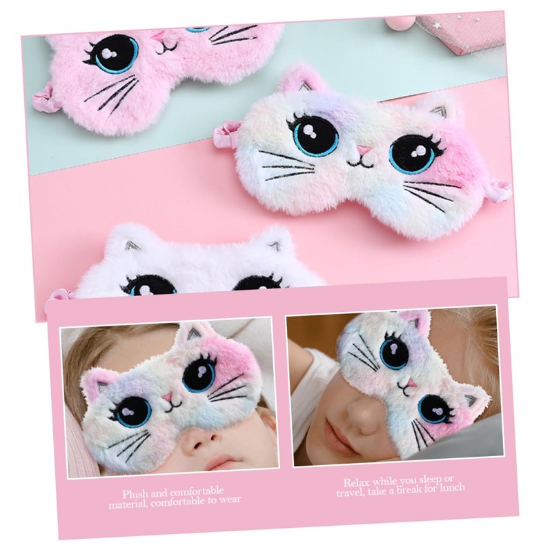 minkissy Plush Eye Mask Blindfold for Naps and Light Blocking