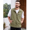 Gihuo Men's Causal Lightweight Outdoor Vest Quick Dry Outdoor Multi