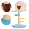Hamster Loft Toy Wooden Durable Odorless Hamster House Climbing Ladders