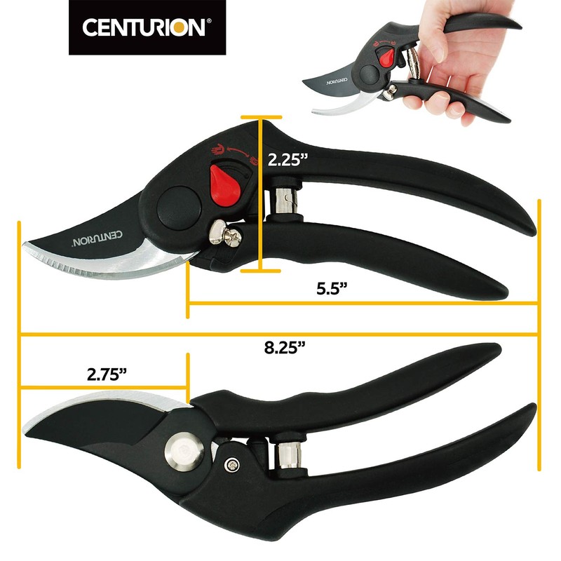 Centurion 441 Professional Bypass Pruning Shears Small and Large Grip