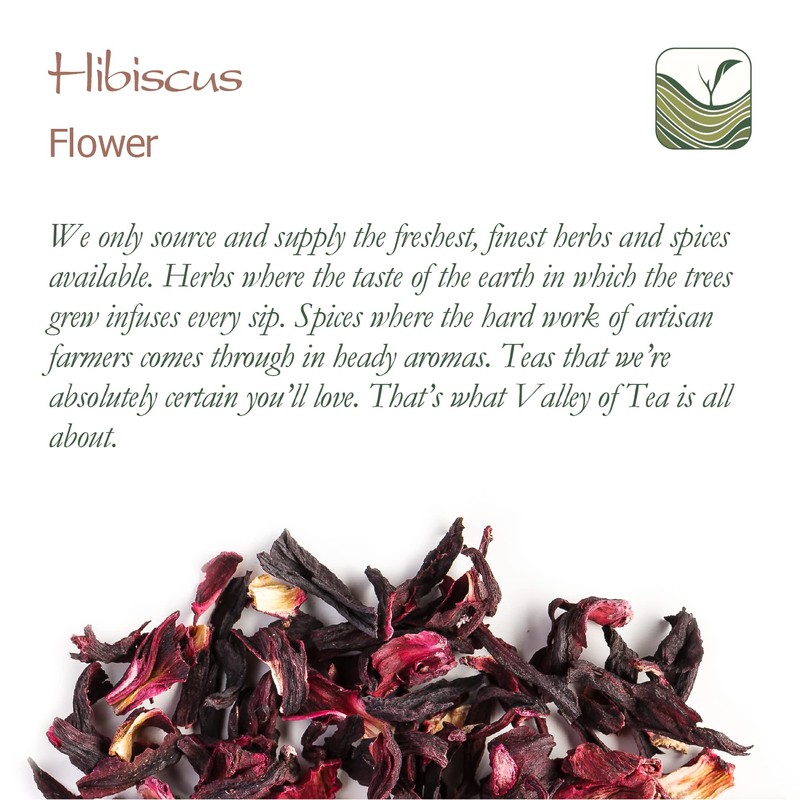 Hibiscus Organic Flowers Herbal Tea - Lemon Tart & Berry