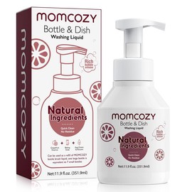 Momcozy Bottle Brush Cleaning Fluid, Powerful Cleaning with Natural Foam, Suitable for Momcozy Press Foaming Clean Bottle Brush Set, 11.9 Ounces
