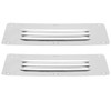 X AUTOHAUX 2pcs Boat 304 Stainless Steel Stamped Louvered Ventilation