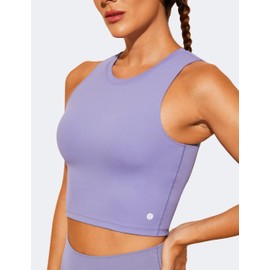 Natural Feelings Nudi Sports Bras for Women Removable Padded Yoga Tank Tops Sleeveless Fitness Workout Crop Tops