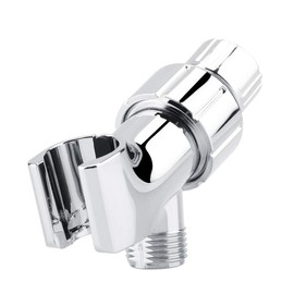 3-Way Shower Head Diverter Shower Arm Mounted Bracket Splitter Bathroom Universal Shower System Component Replacement Part Chrome Plated