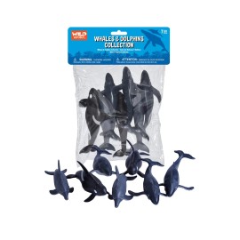Wild Republic Whales and Dolphins Toy Figure Collection