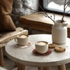 Hushee 12 Pcs Cowhide Coasters Round Natural Leather Cowhide Drink