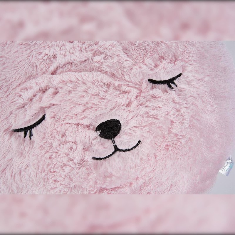 Round Rabbit Fur Cushion