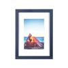 Navy Blue Wooden A5 Picture Frame Set of 4, Freestanding
