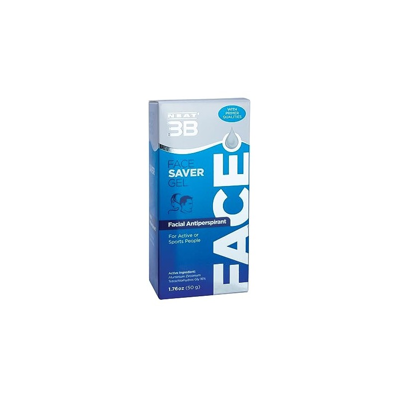 Neat 3B Face Saver Gel, Strong Antiperspirant For Face, Anti