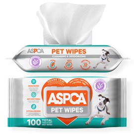 ASPCA Grooming Wipes Hypoallergenic for Dogs & Cats of All Ages, Cleansing & Deodorizing - Lavender Scented - 100pk