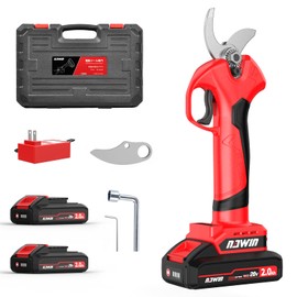 NAWIN Electric Pruning Shears, 30mm 1.2'' Cutting Diameter Professional Cordless Electric Pruner for Tree Trimming Branch Cutter, With 2pcs 2.0Ah Batteries, Brushless Motor, Electric Garden Shears