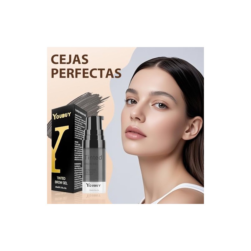 FUWEN Gel para Cejas, Kit de Tinte para Cejas Marrones,