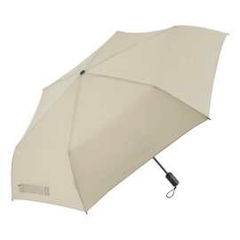 Waterfront U360-0804BG1-BF Folding Umbrella, Rain Umbrella, LESS IS MORE Lightweight Auto Open and Close, Sand Beige, 23.6 inches (60 cm), Single Hand Press Auto Open, Lightweight Umbrella, Unisex