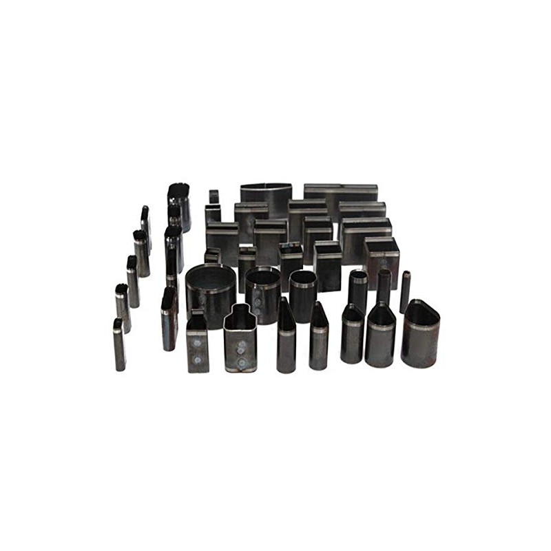Leathercraft Die Cutting Punch Tool Set of 39 with Clear