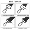 QUARKZMAN Pack of 4 Swivel Carabiner Hooks, 25 mm (1