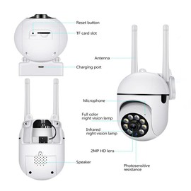 Wireless Security Camera System Outdoor Home WiFi Night Vision Cam 1080P HD A7